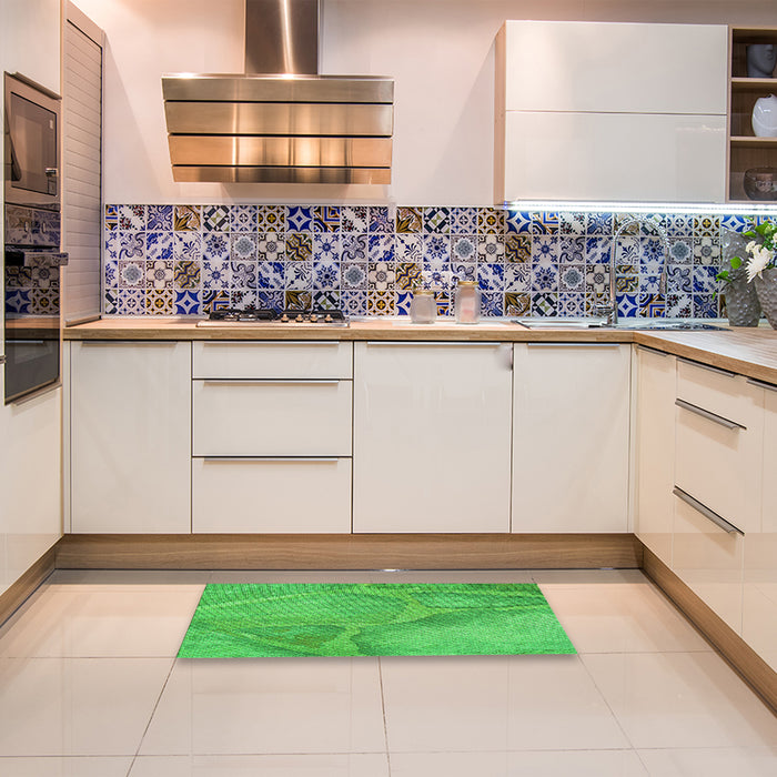 Machine Washable Transitional Lime Green Rug in a Bedroom, wshpat622grn
