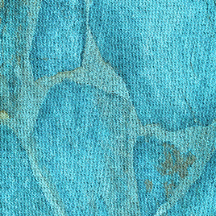 Patterned Dark Turquoise Green Rug, pat622lblu