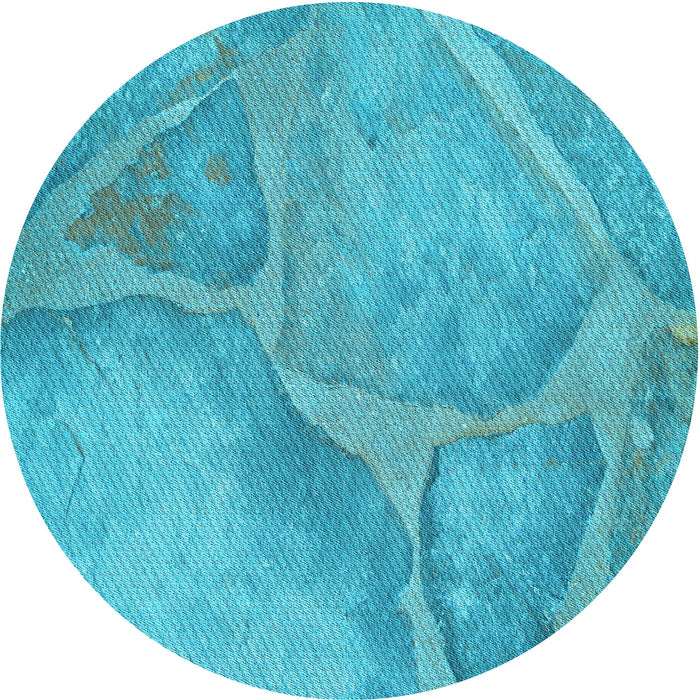 Square Machine Washable Transitional Dark Turquoise Green Rug in a Living Room, wshpat622lblu