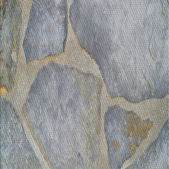 Patterned Silver Gray Novelty Rug, pat622