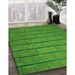 Machine Washable Transitional Green Rug in a Family Room, wshpat623grn