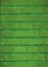 Machine Washable Transitional Green Rug, wshpat623grn