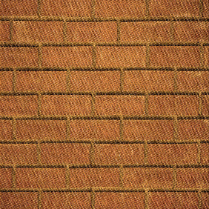 Round Patterned Neon Orange Rug, pat623org