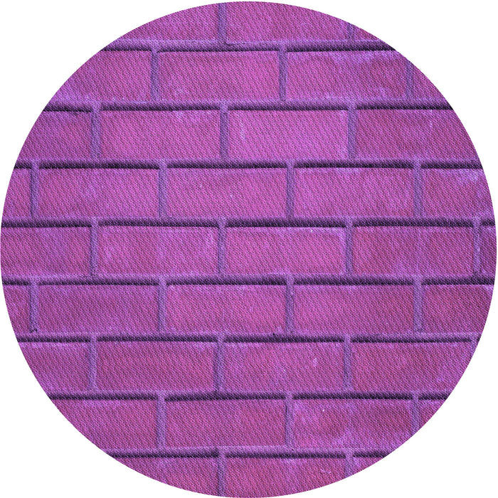 Square Machine Washable Transitional Medium Violet Red Pink Rug in a Living Room, wshpat623pur