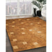 Machine Washable Transitional Mahogany Brown Rug in a Family Room, wshpat624org