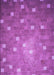 Machine Washable Transitional Bright Neon Pink Purple Rug, wshpat624pur