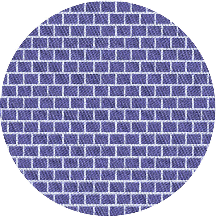 Square Patterned Slate Blue Rug, pat625blu