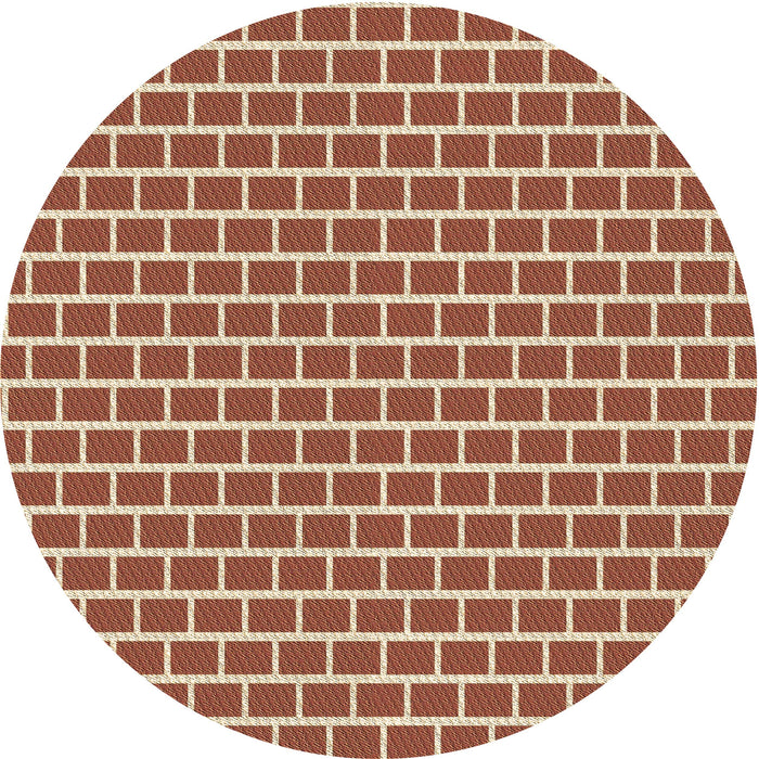 Square Machine Washable Transitional Red Rug in a Living Room, wshpat625brn