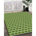 Patterned Seaweed Green Rug in Family Room, pat625grn