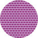 Square Patterned Violet Purple Rug, pat625pur