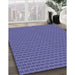 Machine Washable Transitional Deep Periwinkle Purple Rug in a Family Room, wshpat626blu