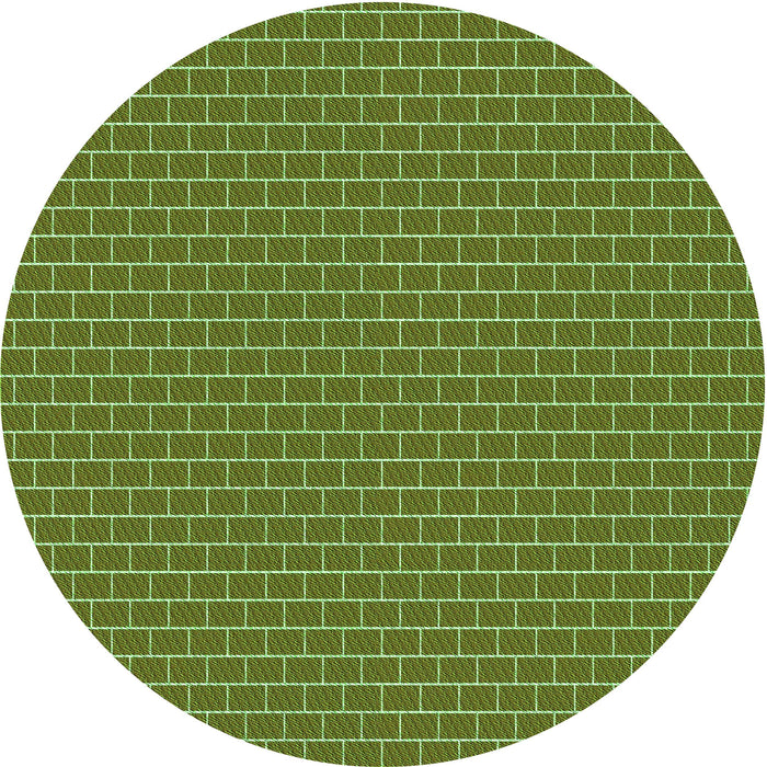 Square Machine Washable Transitional Antique Bronze Green Rug in a Living Room, wshpat626grn