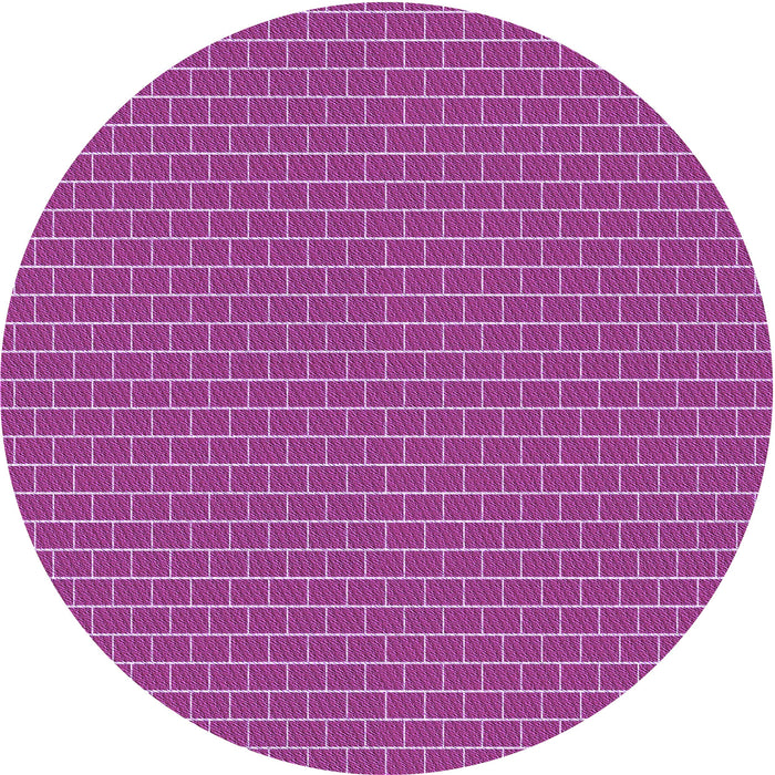 Square Patterned Medium Violet Red Pink Rug, pat626pur