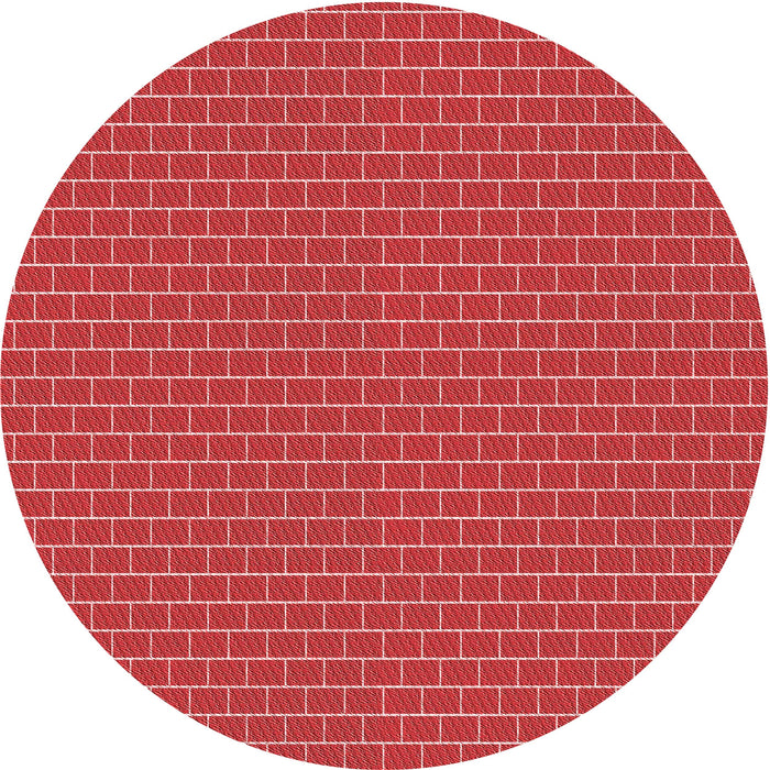 Square Patterned Red Rug, pat626rd