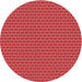 Square Patterned Red Rug, pat626rd