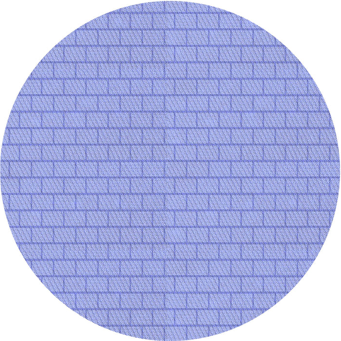 Square Patterned Light Slate Blue Rug, pat627blu