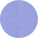 Square Patterned Light Slate Blue Rug, pat627blu