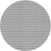 Square Patterned Silver Gray Rug, pat627gry