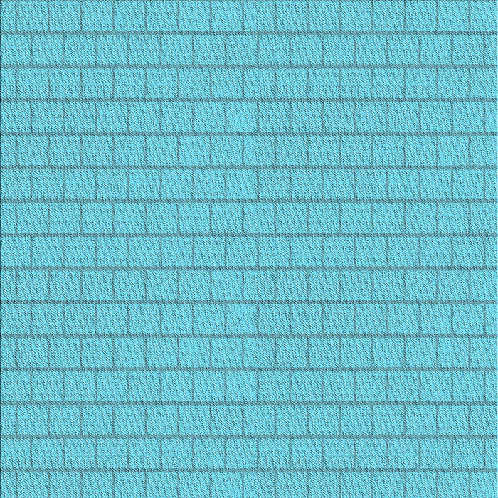 Patterned Dark Turquoise Green Rug, pat627lblu