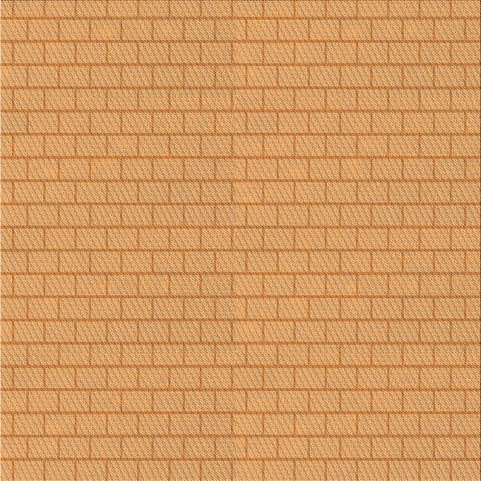 Round Patterned Neon Orange Rug, pat627org