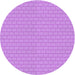 Square Patterned Violet Purple Rug, pat627pur