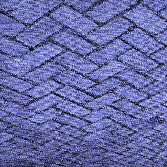 Round Patterned Light Slate Blue Rug, pat628blu