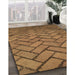 Machine Washable Transitional Saddle Brown Rug in a Family Room, wshpat628brn