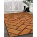 Machine Washable Transitional Neon Orange Rug in a Family Room, wshpat628org