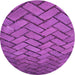 Square Patterned Bright Neon Pink Purple Rug, pat628pur