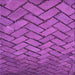 Round Machine Washable Transitional Bright Neon Pink Purple Rug, wshpat628pur
