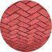 Square Patterned Red Rug, pat628rd