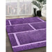 Machine Washable Transitional Purple Rug in a Family Room, wshpat629pur