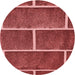 Square Patterned Red Rug, pat629rd