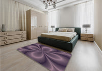 Patterned Plum Purple Rug, pat63pur