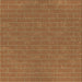 Round Patterned Orange Rug, pat630brn