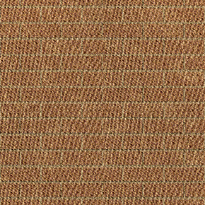 Patterned Orange Rug, pat630brn
