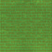 Round Patterned Seaweed Green Rug, pat630grn