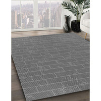 Patterned Gray Rug, pat630gry