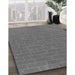 Patterned Gray Rug in Family Room, pat630gry