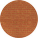 Square Machine Washable Transitional Neon Orange Rug in a Living Room, wshpat630org