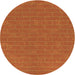 Square Patterned Neon Orange Rug, pat630org