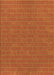 Patterned Neon Orange Rug, pat630org
