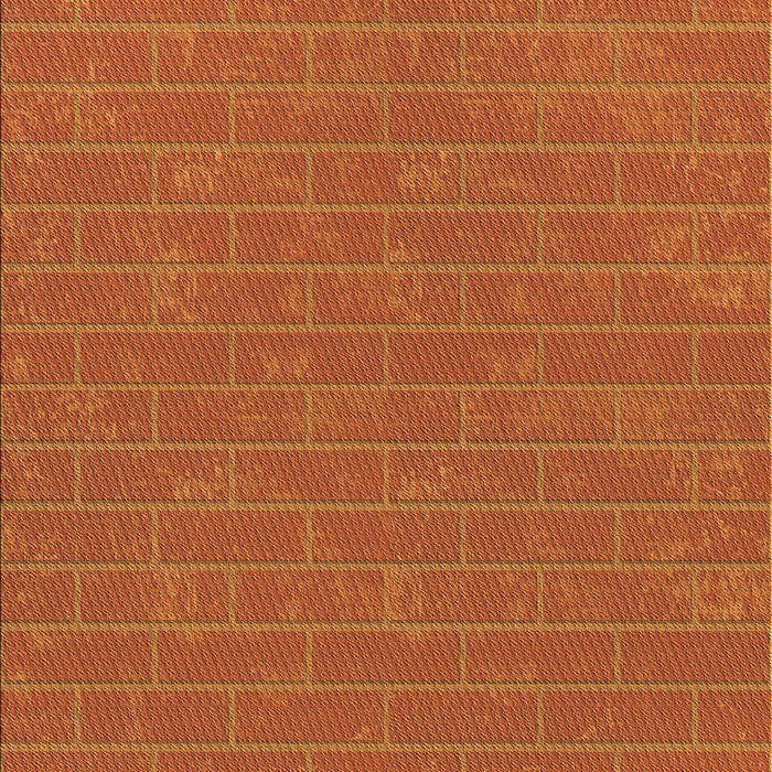 Patterned Neon Orange Rug, pat630org