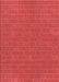 Machine Washable Transitional Red Rug, wshpat630rd