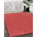 Patterned Red Rug in Family Room, pat630rd