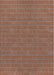 Patterned Dark Sienna Brown Novelty Rug, pat630
