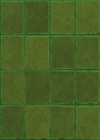 Machine Washable Transitional Dark Lime Green Rug, wshpat631grn