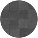 Square Patterned Dark Gray Black Rug, pat631gry