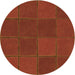 Square Patterned Red Rug, pat631org