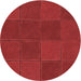 Square Patterned Red Rug, pat631rd